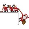 Santa Claus Christmas Decorative Corner Sign Elk Holiday Door Decorations  Xmas Ornaments
