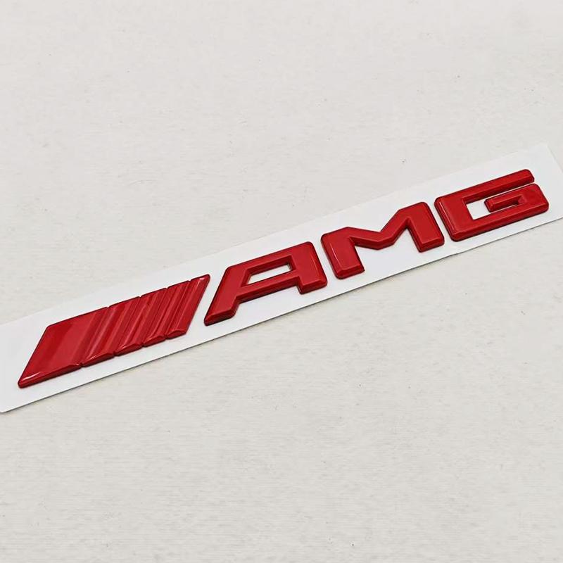 CXGSL1 3D ABS Car Letters Logo AMG Fender Side Emblem Badge Rear Tail Trunk Sticker Styling For Mercedes Benz AMG Auto accessories