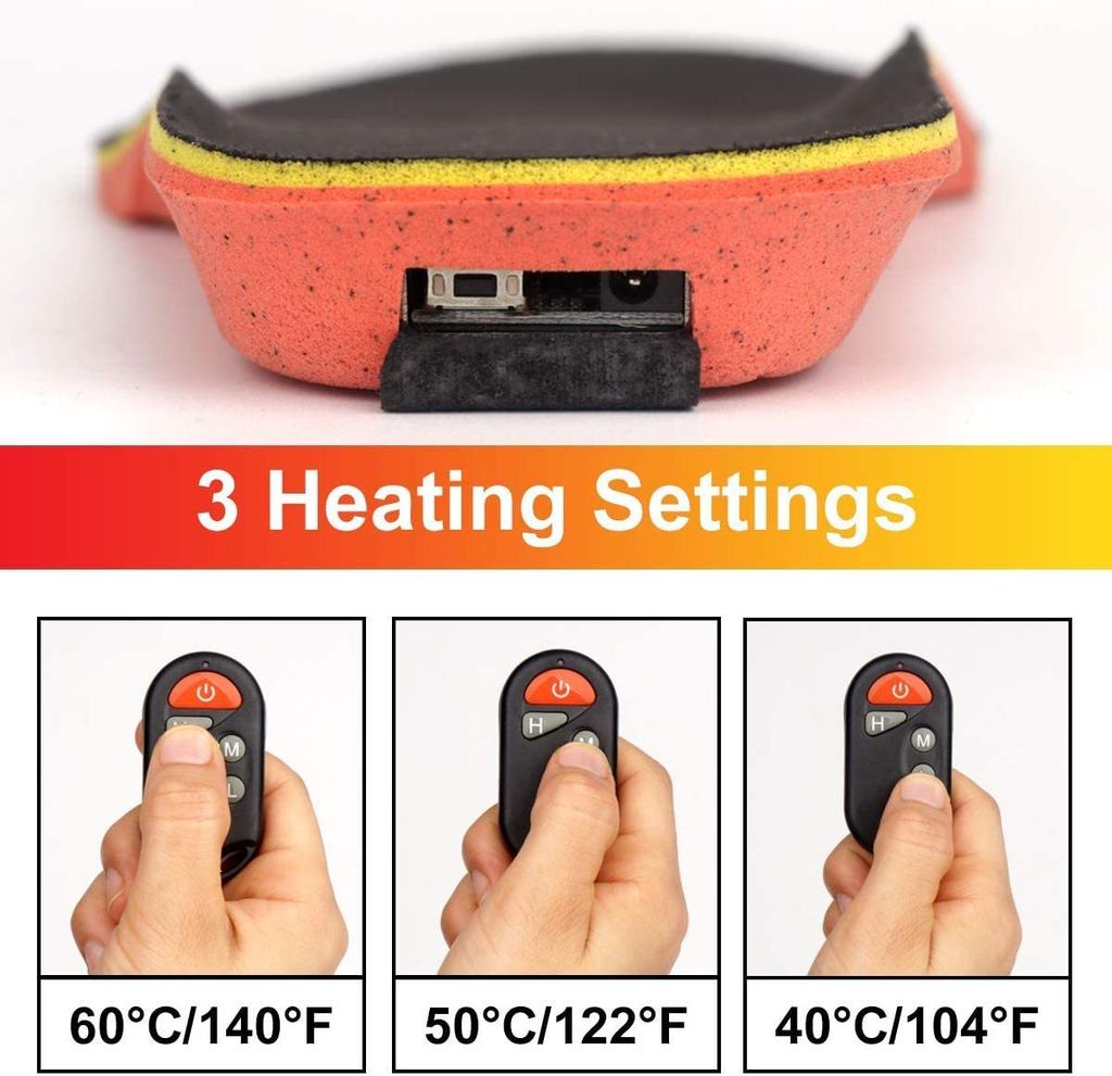 Зимняя стелька с подогревом, литиевая батарея 2000 мАч, беспроводной пульт дистанционного управления, теплые ноги, рыбалка, лыжный туризм, походы, кемпинг, мужчины и женщины