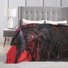 Алукард Хеллсинг Вампир Аниме Темный Готический Плед Флис Многофункциональный Мягкий Плед для Кровати Уличный Покрывало