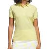 Базовая футболка с коротким рукавом из твидовой вязки для гольфа для пудрово-желтого цвета [Golf] Женская,