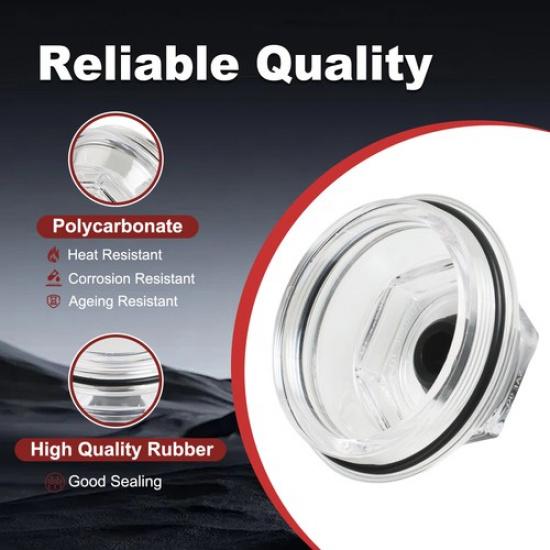 4x 3.5-Inch 12-Thread Trailer Axle Oil Bath Dust Caps for Dexter 9K 10K Hubs