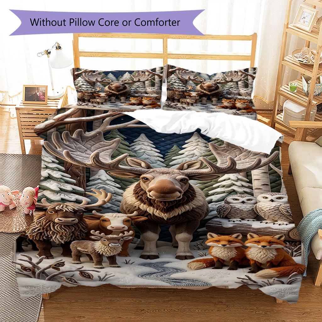 Mellow Feeling Bedding Quilt Set Quilt Cover Pillowcase Home Decoration Birthday Gift (1 * duvet cover + 2 * pillowcase, without core)