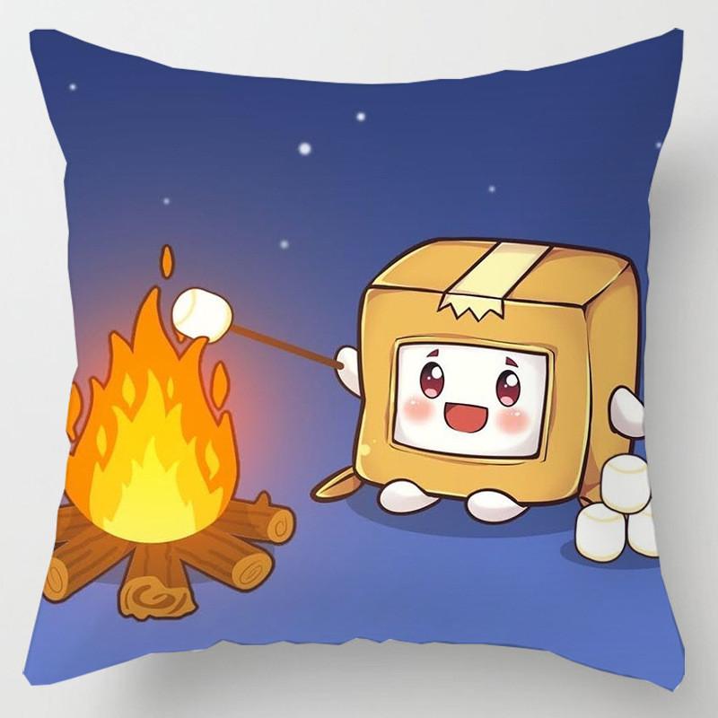 Lankybox Decorative Soft Pillow Case Cushion Cover For Comfortable Car Travel