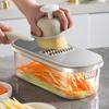 Durable 6 In 1 Vegetable Slicer Stainless Steel Multifunctional Cheese Grater Manual Potato Julienne Shredder Kitchen