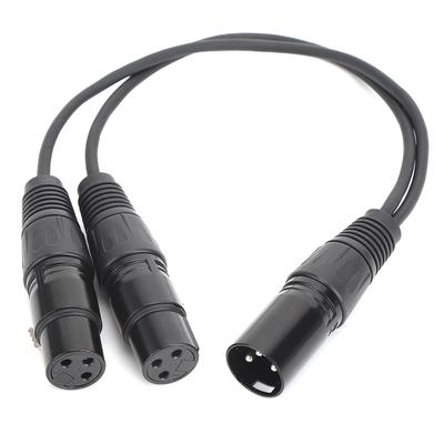 Кабель с 1 входом XLR-штекер на 2 выхода XLR-гнезда, переходник Y-типа, аксессуары для кабеля