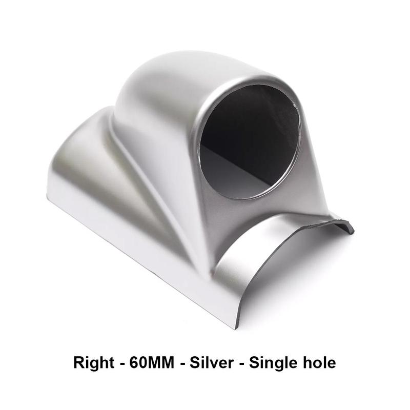 52mm 60mm Universal 1 2 3Hole Left Hand Drive Auto Car A Pillar Carbon Fiber black Triple Gauge Holder Gauge Pod Auto Car Meter
