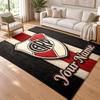 Atletico River Plate Custom Name Personalized Rug Non‑Slip Doormat Floor Carpet Housewarming Birthday Gift for Family Friends