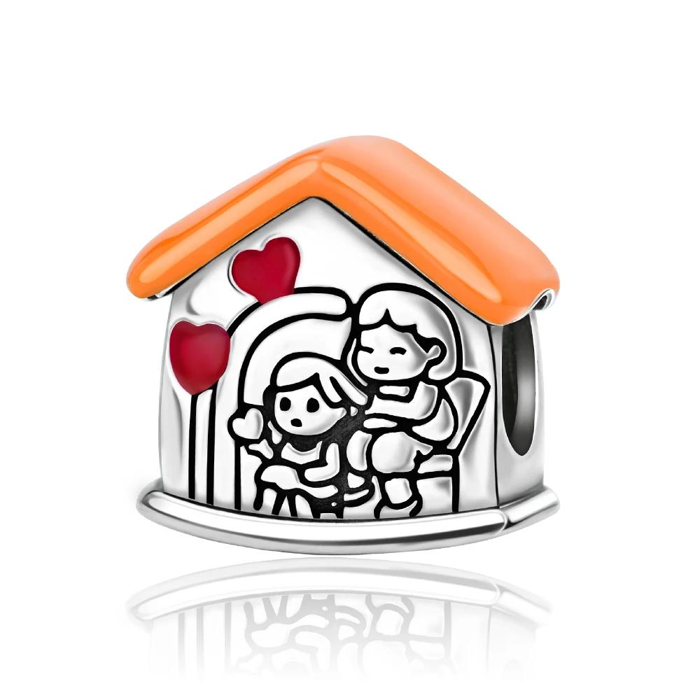 copper Heart Shaped Warm Family Love Mother Pendant Baby Feet Pacifier Charm Bead Charms Bead Charms Compatible With Bracelets Jewellery Gift