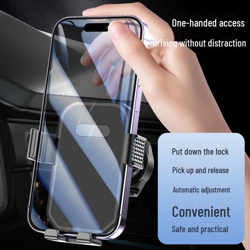 Вращающийся держатель для телефона на вентиляционную решетку автомобиля с функцией гравитации для навигации