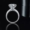 Sparking 5CT Moissanite Rings for Women Engagement Wedding Band 925 Sterling Silver Classic Romantic 6 Claws Ring Jewelry Gift