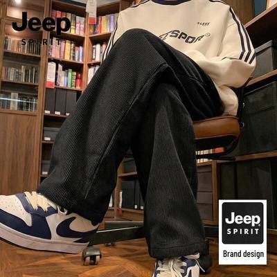 Мужские повседневные брюки прямого кроя из велюра JEEP SPIRIT