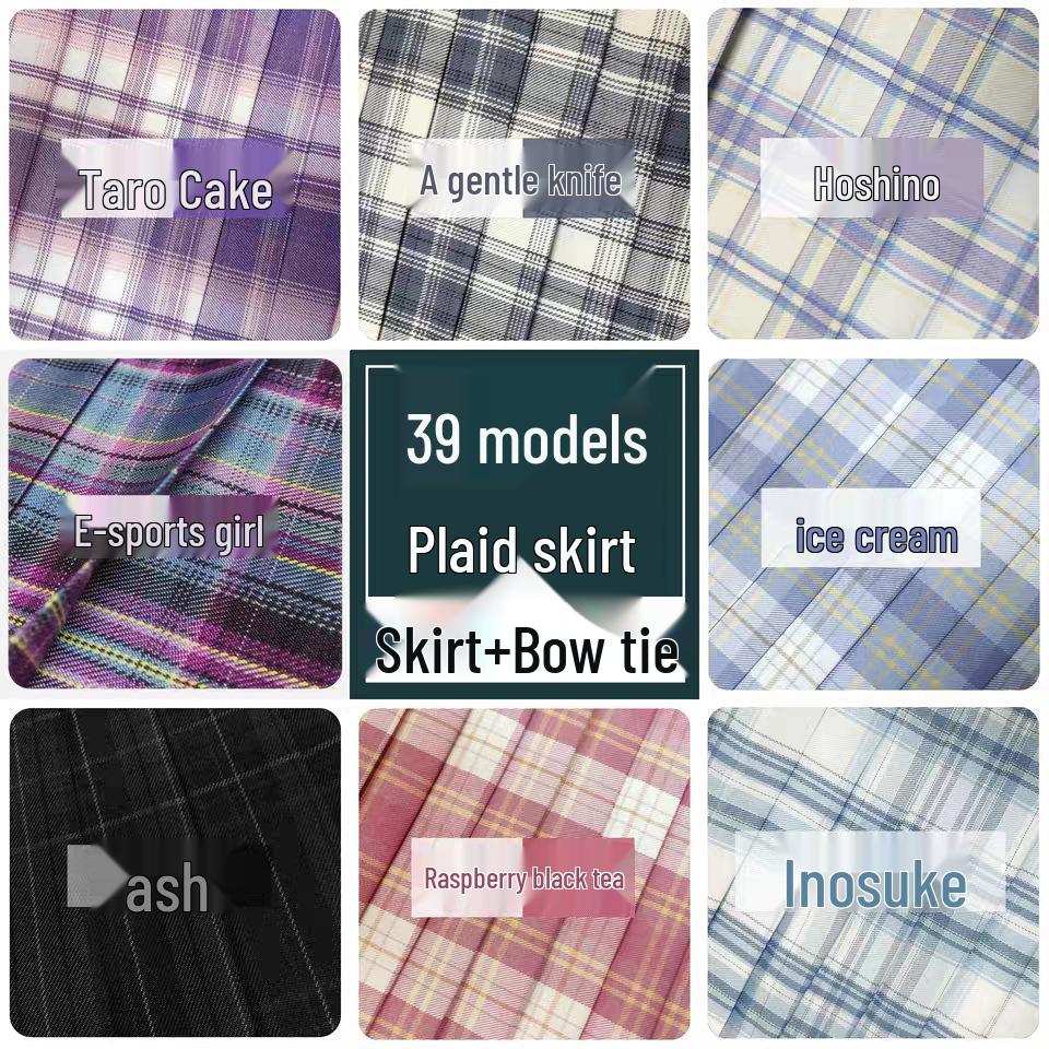 Japanese Sailor Suit Skirt: Spring/Summer Pleated Academic Uniform Set