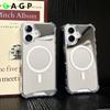 Зеркало для макияжа Для 16promax Магнитный тонкий чехол Для Для Iphone 16E 1 13 14 12 16 Pro Max Ультратонкий чехол с поддержкой беспроводной зарядки