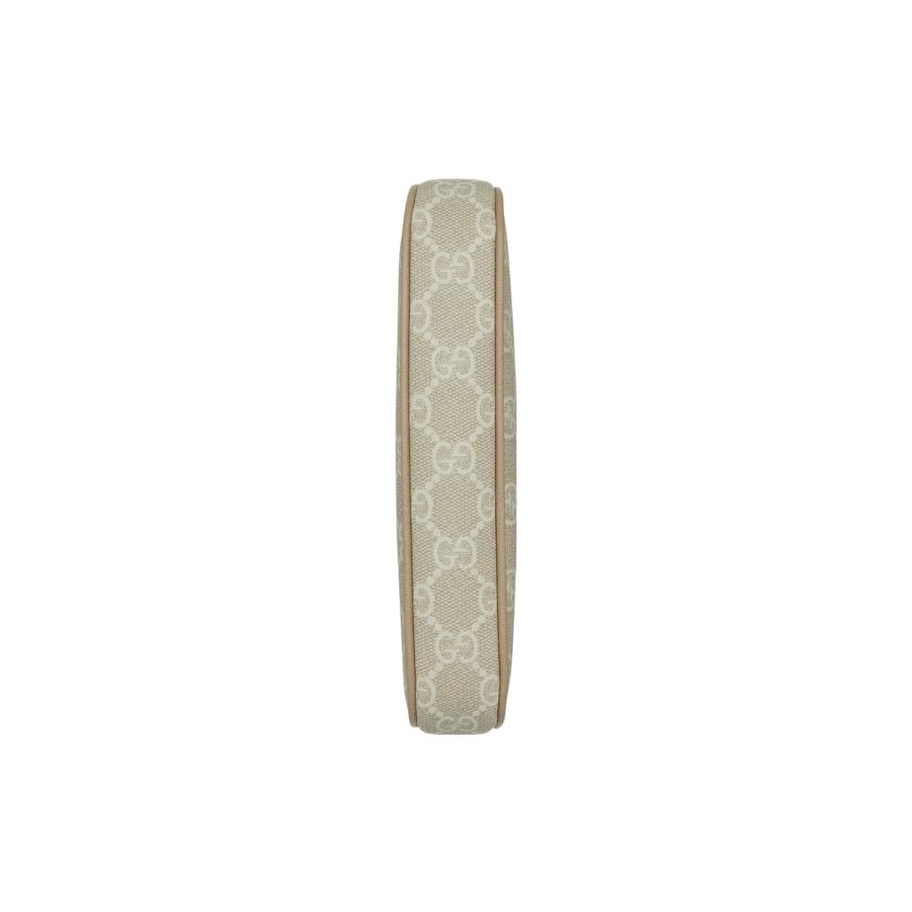 Gucci Ophidia Сумка-мини на молнии с логотипом Double G, холст и кожаная отделка, Женские сумки, Бежевый 764960-FACJT-9641
