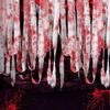 Halloween Bloody Gauze Decorations Horror Warning Bloody Cloth Bandage Door Curtainsss Halloween Haunted House Party Props