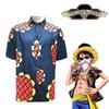 Привлекательная футболка с Луффи из One Piece с подсолнухом для косплея или повседневной носки