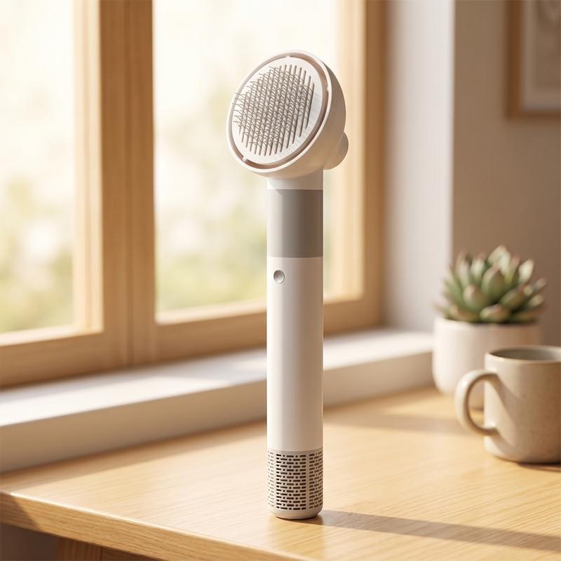 Pet Grooming Dryer Brush 2-in-1 Pet Dryer Brush Dog Grooming Blower 3-Speed Detangling for After Bath