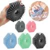 Silicone Body Scrubber Bath Brush With Ergonomic Handle Portable Shower Massage Cleaning Exfoliating Brush
