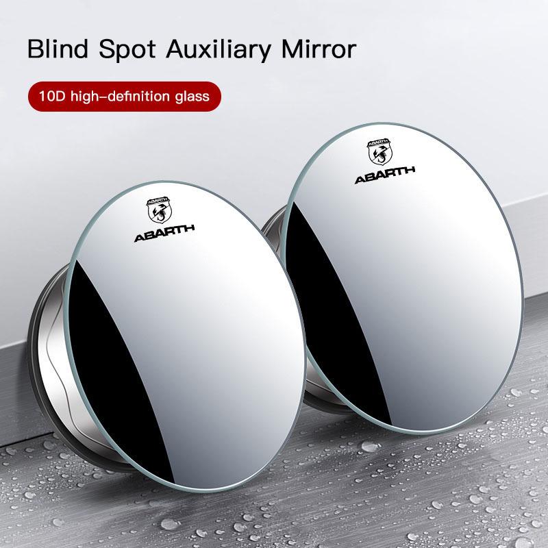 Car Rearview Mirror 360° Small Round Mirror Auto Accessories For FIAT Abarth Pulse Panda Tipo Strada 600 500X Doblo Fullback