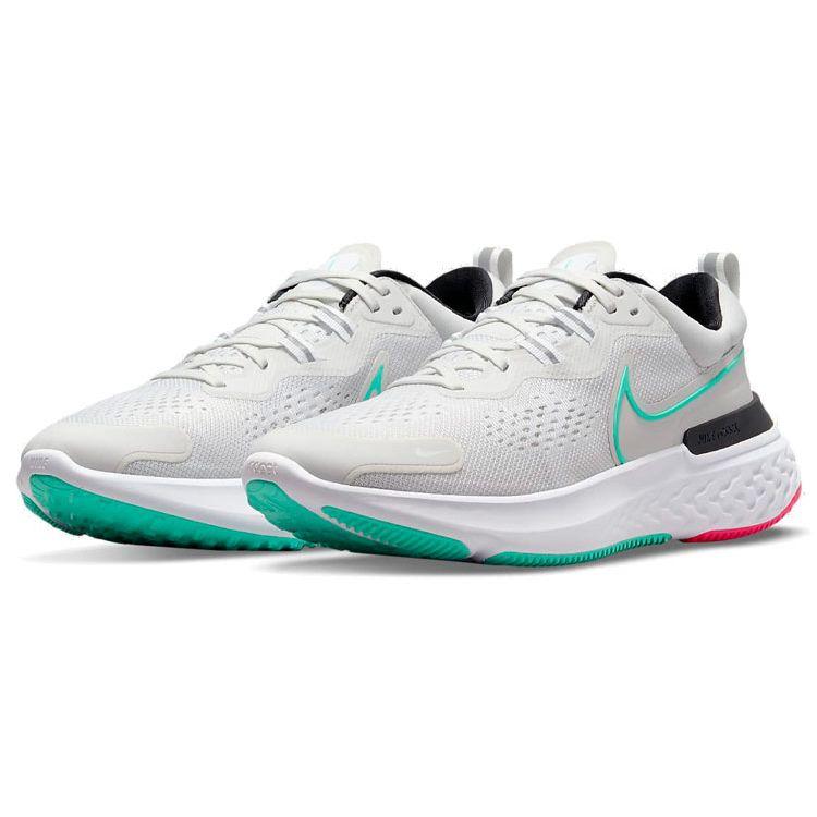 Nike Мужские кроссовки React Miler 2 Platinum Tint White Dynamic Turquoise CW7121-004