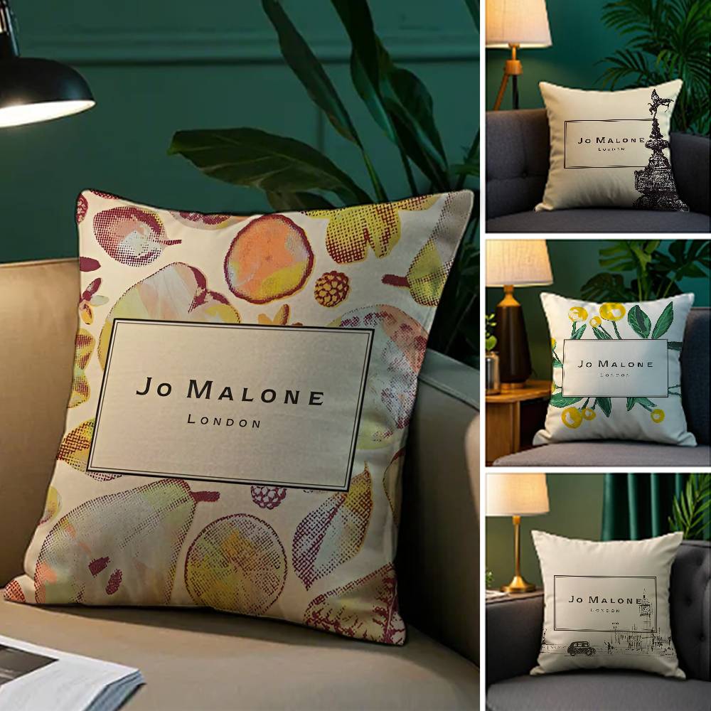 Дизайн аромата высокого класса Принт Jo Malone-Наволочка Комфортный диван-кровать Шелковистый элегантный Невидимая молния Декоративная наволочка
