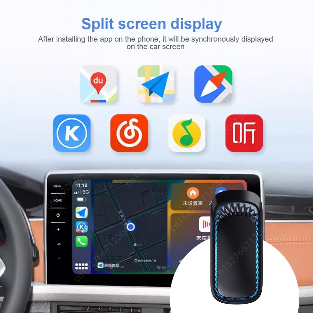 Проводной беспроводной адаптер CarPlay AI BOX для автомобильной стереосистемы OEM с USB-ключом Type C Plug and Play, автоматическое подключение телефона CarPlay