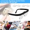 1.5/2.5/3.5X Magnifying Glasses Magnifying Headset Head Mounted Jewelry Loupe Magnifier with