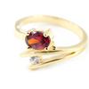 Garnet 'Fusion' Gold Plated Ring
