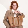 New Women's Bag Tote Bag Large Capacity Leather Large Bag Simple and Versatile Shoulder Bucket Bag