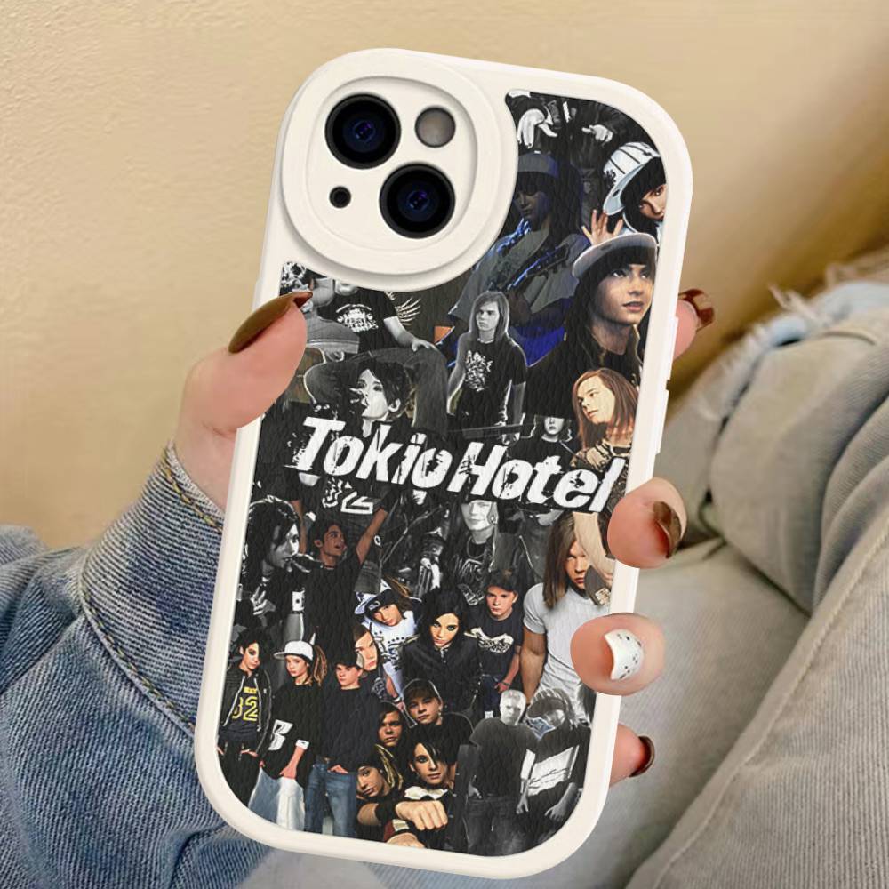 Чехол для телефона с изображением группы Tokio Hotel для iPhone 16 15 14 13 12 11 Pro Max Plus Мягкая кожаная крышка