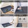 Vikings & Sea Serpent Anti-slip Doormat Floor Mat Sand Scraping Carpet Rug for Kitchen Entrance Home Balcony Footpad Mats