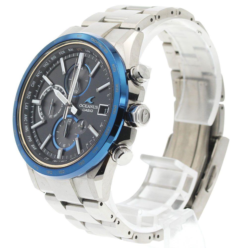 Used Casio CASIO OCW-T4000D-1AJF Oceanus Classic Line Day-Date Solar Radio Men's With Box and Warranty_965235