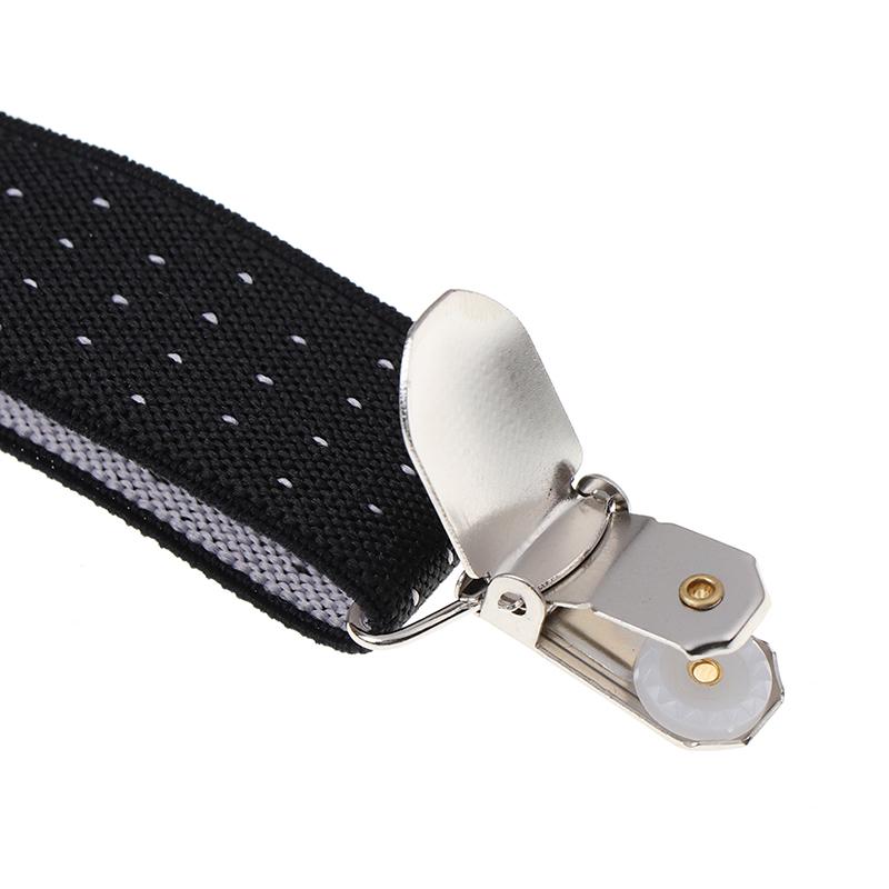 1 пара мужских подтяжек для рубашки, военный держатель, нескользящие зажимы, подвязки для ног