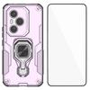 For Honor 400 Pro 5G (Глобальный) Чехол для телефона WANLONFENG PC TPU Задняя крышка Подставка с закаленным стеклом
