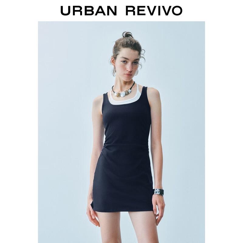 Мини-платье пэчворк с халтером на завязках, осень 2025