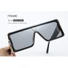 Fashion Oversized Square Sunglasses Men Lens Outdoor Tourism Sunscreen Sunshade Glasses Goggles Non-polarized