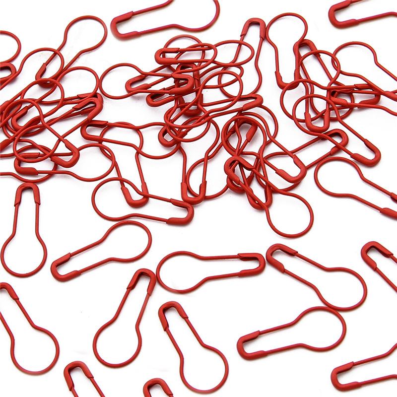 Safety Pin Buckle 100pcs Anti-release Hand-woven Sweater Thread Marks Gourd Small Pins DIY Jewelry Accessories Multicolor Ornament Buckle Metal