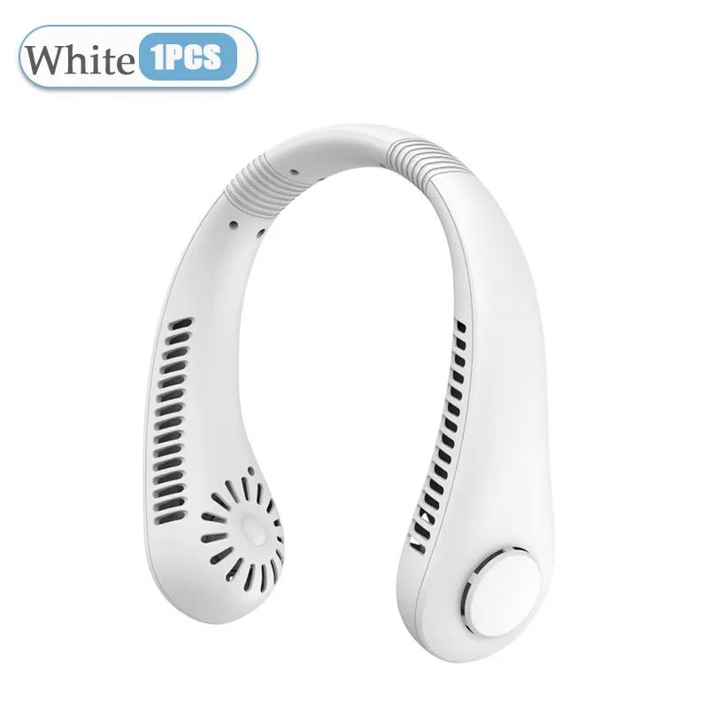 Мини вентилятор на шею, портативный безлопастной шейный вентилятор, USB перезаряжаемый охладитель воздуха, 3 скорости, мини летний спортивный вентилятор, уличный вентилятор для охлаждения воздуха