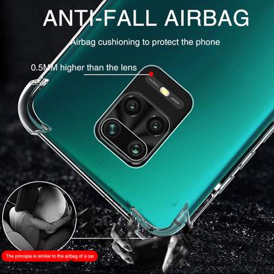 Прозрачный ударопрочный чехол из ТПУ с усиленными углами (Airbag) для Xiaomi Redmi Note 9 9s Note9 Pro, прозрачный мягкий силиконовый чехол
