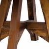 Coffee Table Made of Mixed Reclaimed Wood 60x45 cm Silver & Brown