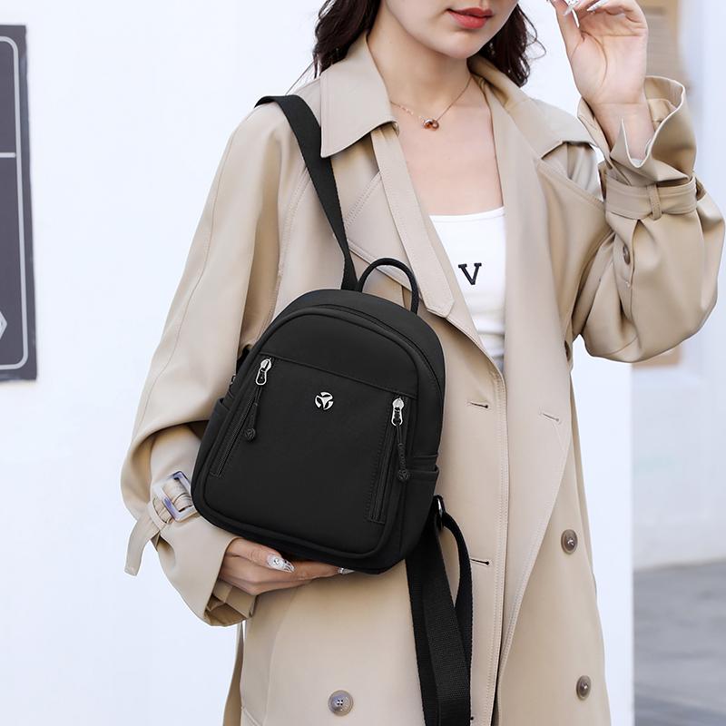 Водоотталкивающий нейлоновый рюкзак женский небольшой рюкзак легкий дорожный школьный ранец