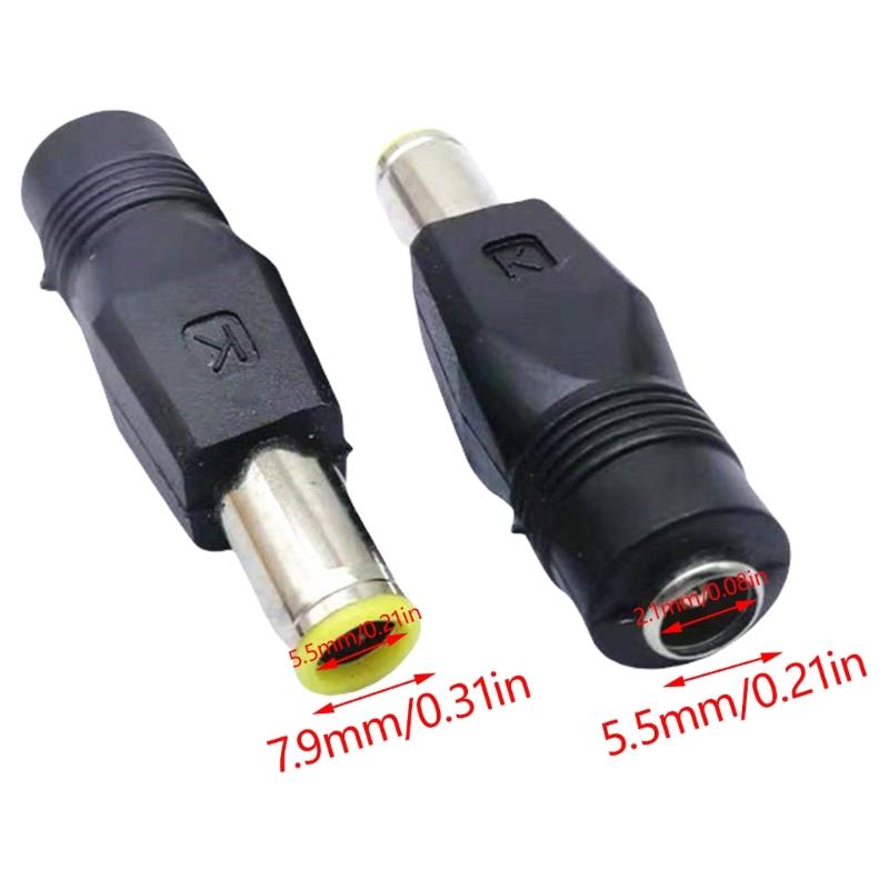 DC5.5x2.1mm to DC7.9x5.5mm Адаптер питания Женский-Папа Разъем-конвертер для зарядки ноутбуков Блок питания