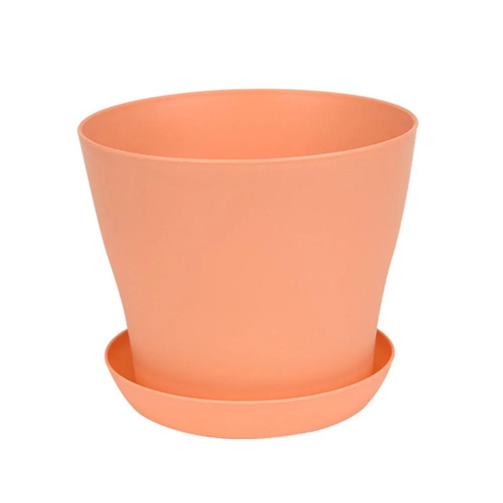 Пластиковый цветочный горшок из смолы с поддоном, зеленые горшки для растений, кашпо, водонепроницаемые 11,5 см, кашпо для бонсай, горшок для сада и дома