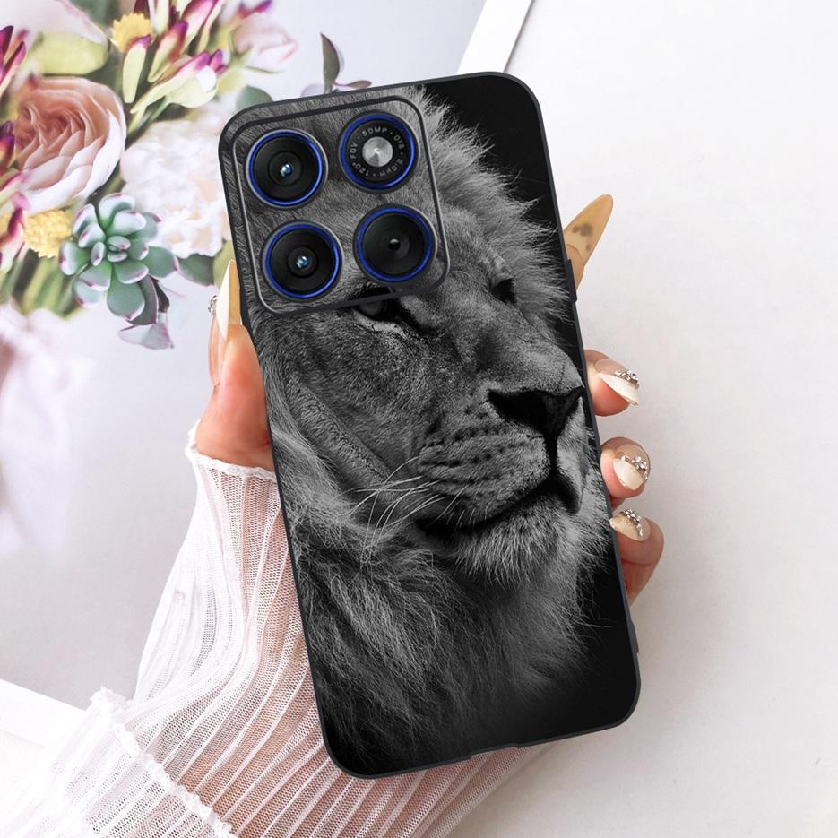 For Motorola Edge 70 Case XT2601-2 Cute Cat Peacock Painted Cover Soft Silicone Case For Motorola Edge 70 Fusion Edge70 5G Shell