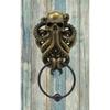 Halloween Vintage Cthulhu Statue Resin Octopus Knocker Door Home Decoration Accessories Octopus Skull Figurine Wall Pendant