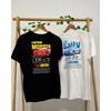 Summer New Lightning Mcqueen and Sally Car Print Men Women T-shirt Sally and Mcqueen Cotton Short Sleeve Tees Casual Couple Tops