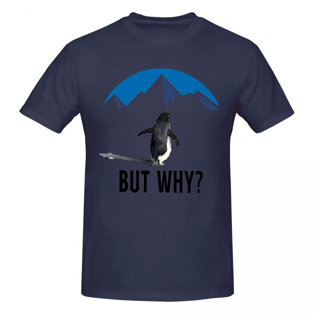 Unisex Nihilist Penguin But Why Arctic Snow Meme Philosophy Funny T Shirt Streetwear Cotton Tee Shirt