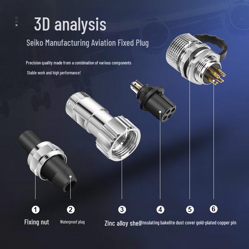 KUICC GX12 Waterproof Aviation Connector
