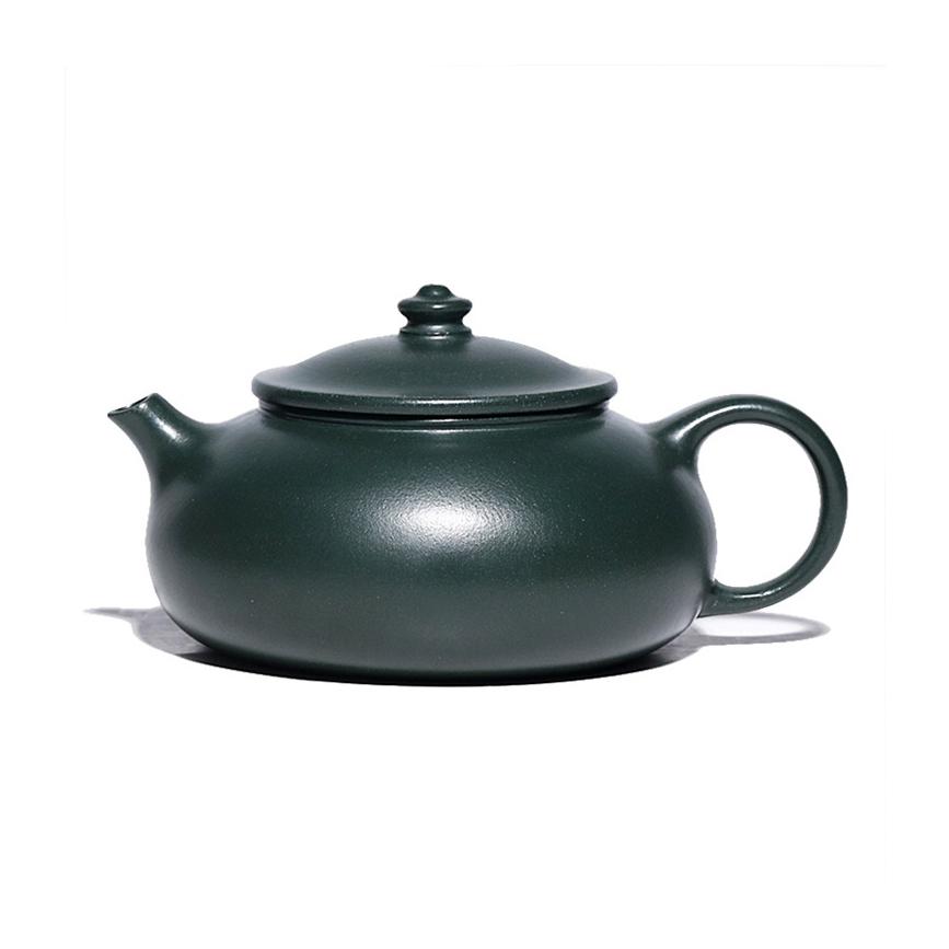 Chinese Teapot Yixing Zisha Clay Teapot 180ml Artisan-Crafted Green
